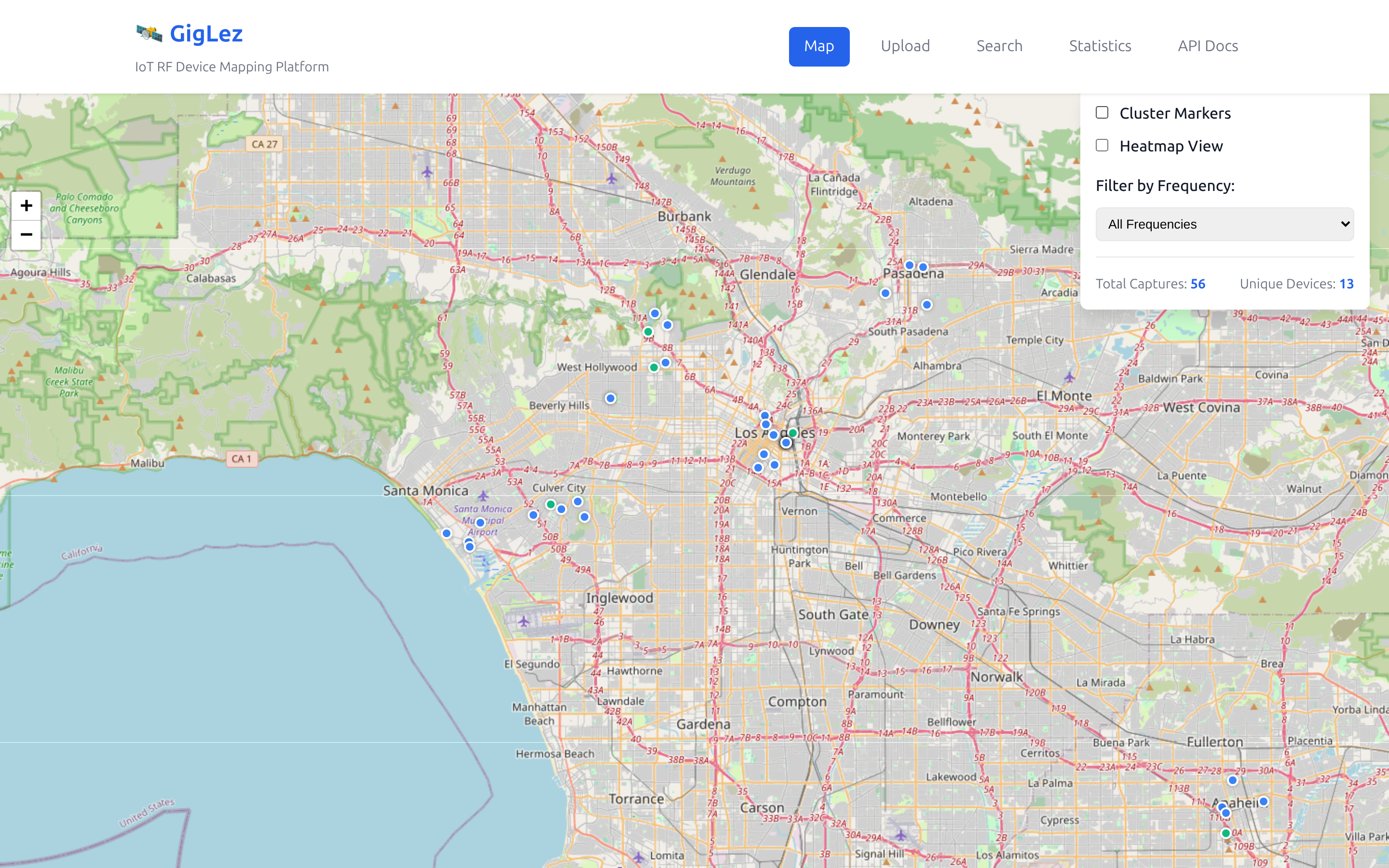 GigLez device map